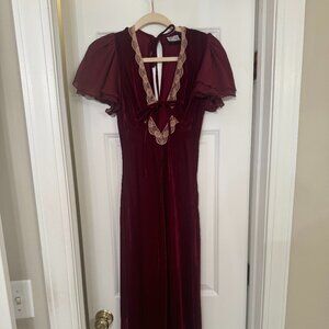 Reclaimed Vintage Burgundy Dress XS